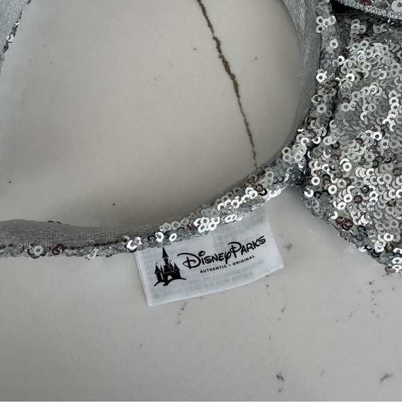 Disney Parks Silver Sequin Minnie Ears Headband - Picture 3 of 4